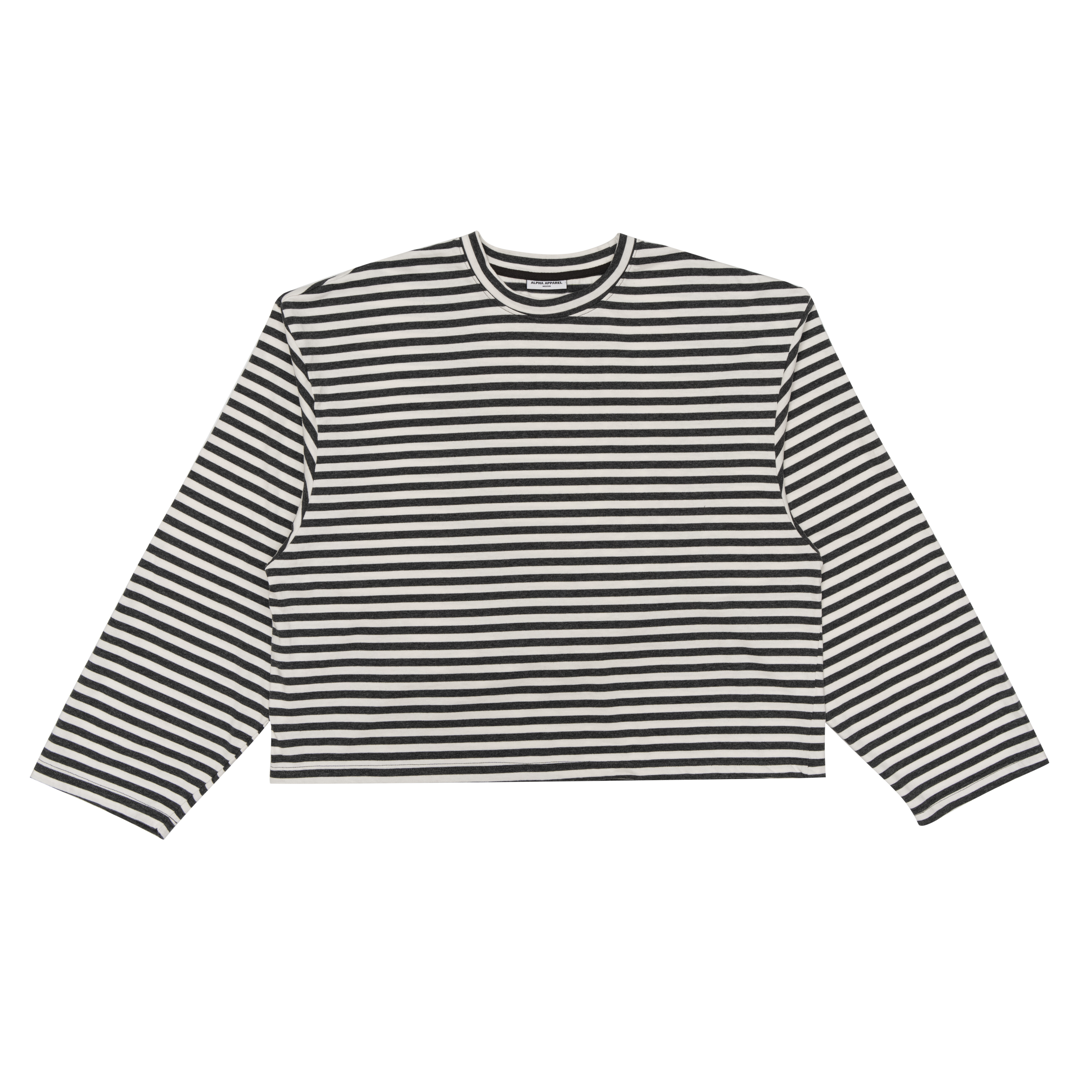 Wide Arm Cropped Long Sleeve Shirt product shot 1
