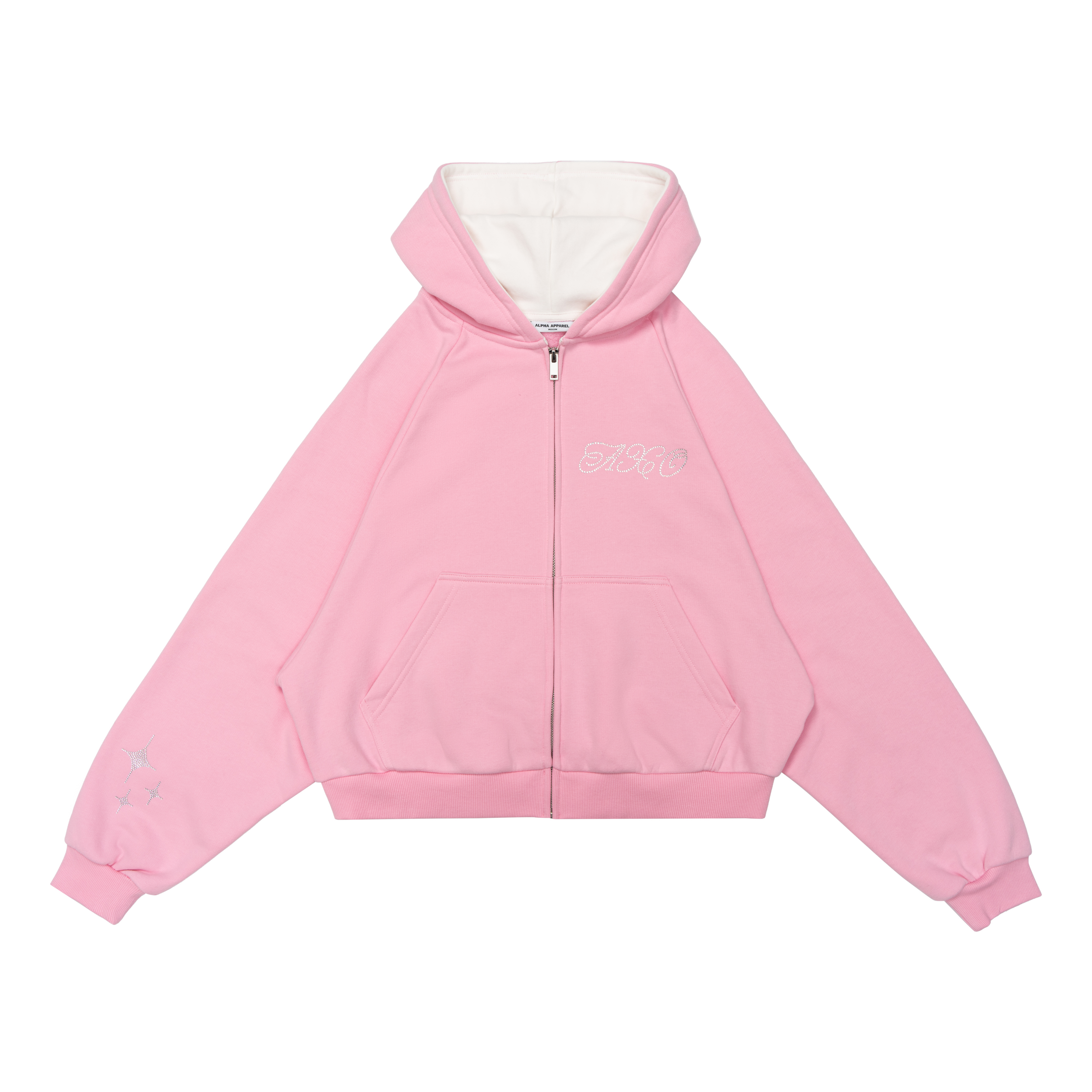 Cropped Zip-Up Sweatshirt product shot 2