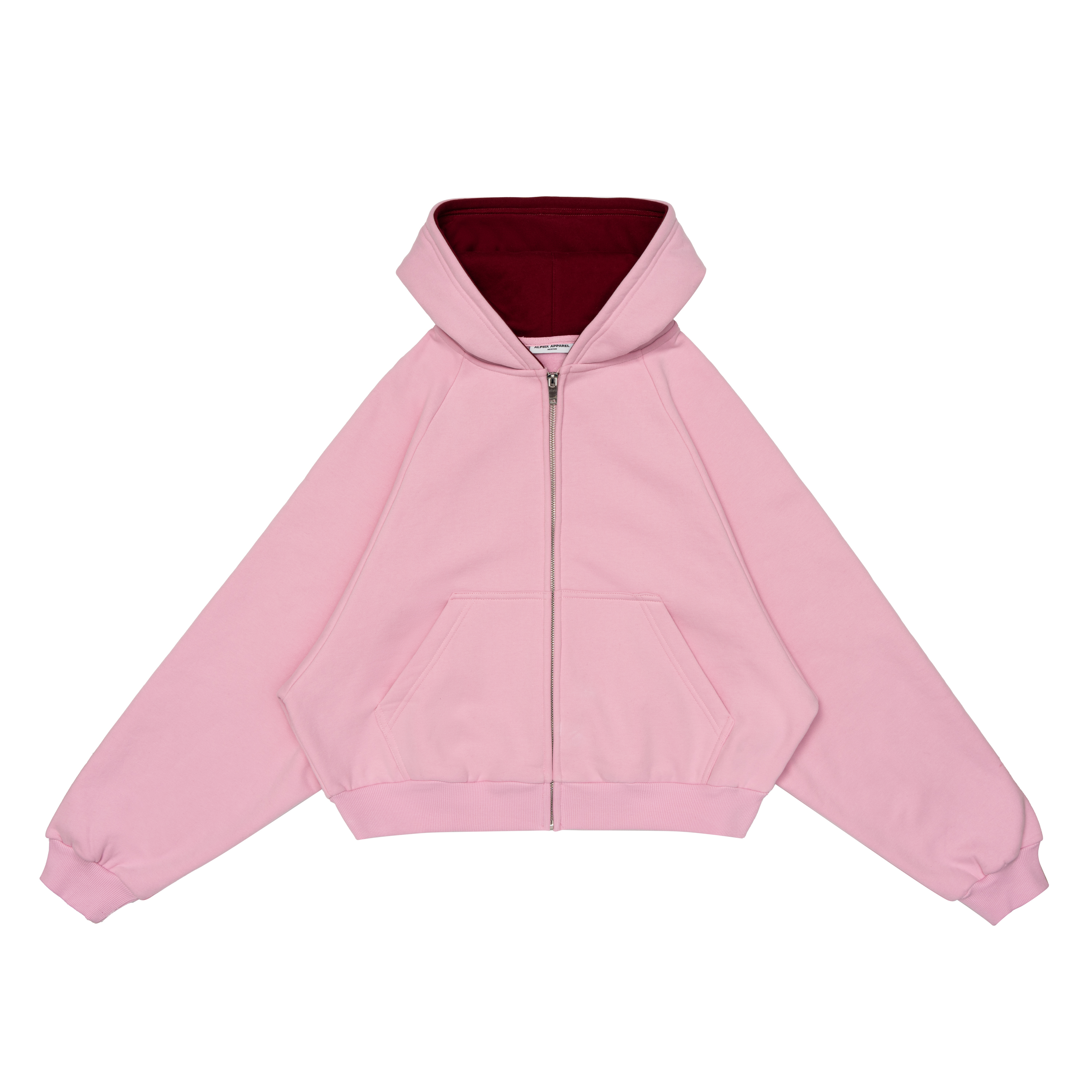Cropped Zip-Up Sweatshirt product shot 1
