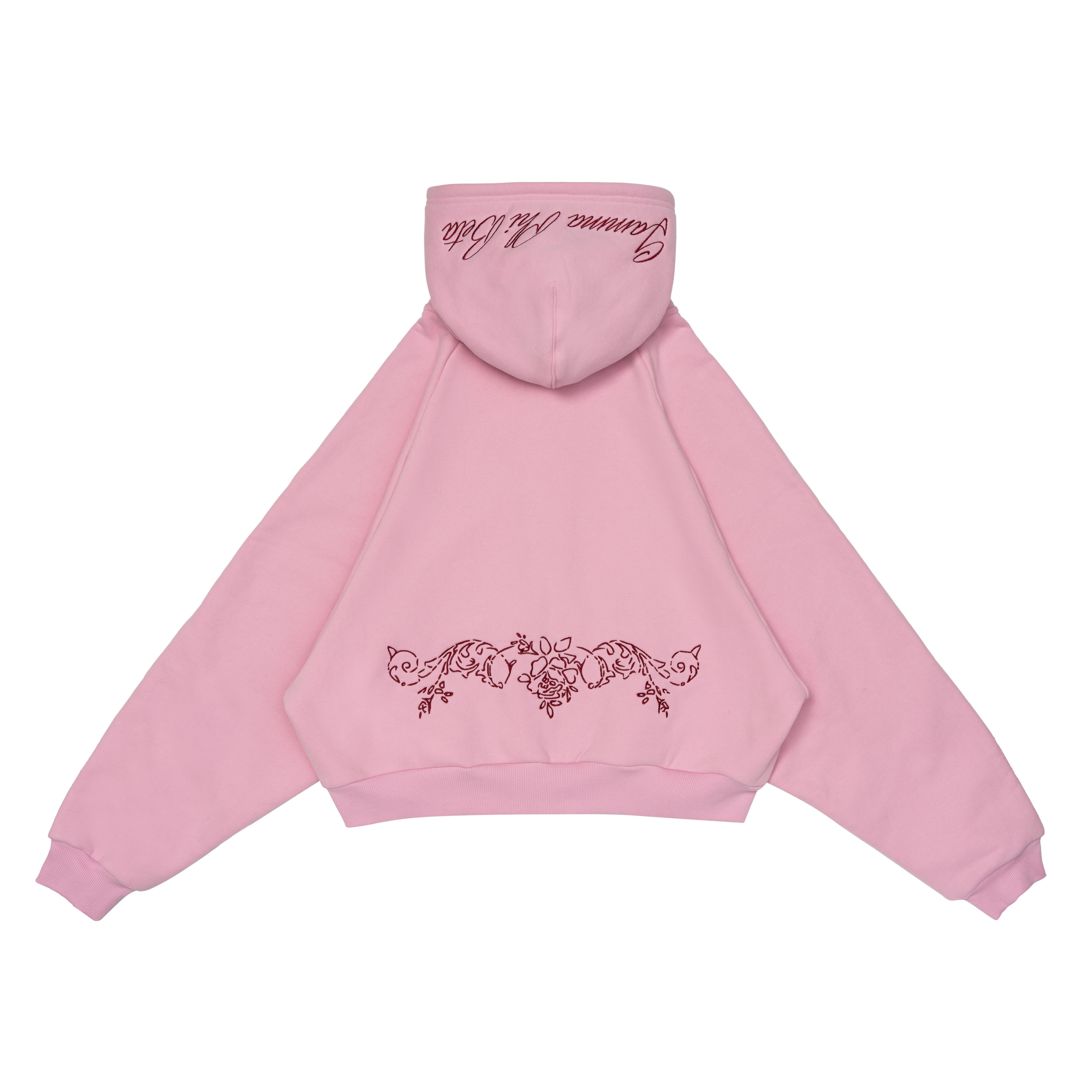 Cropped Zip-Up Sweatshirt product shot 4