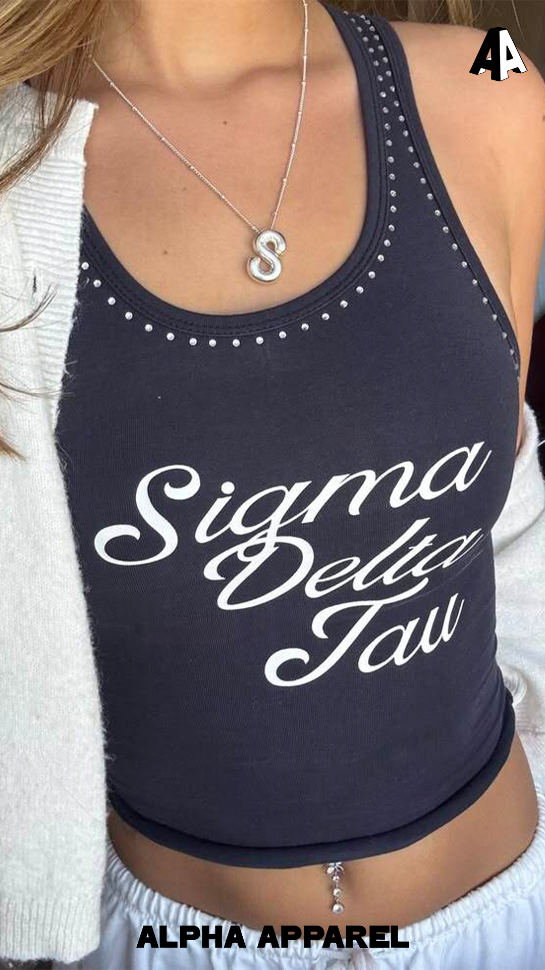 Standard Cropped Tank Top worn 6