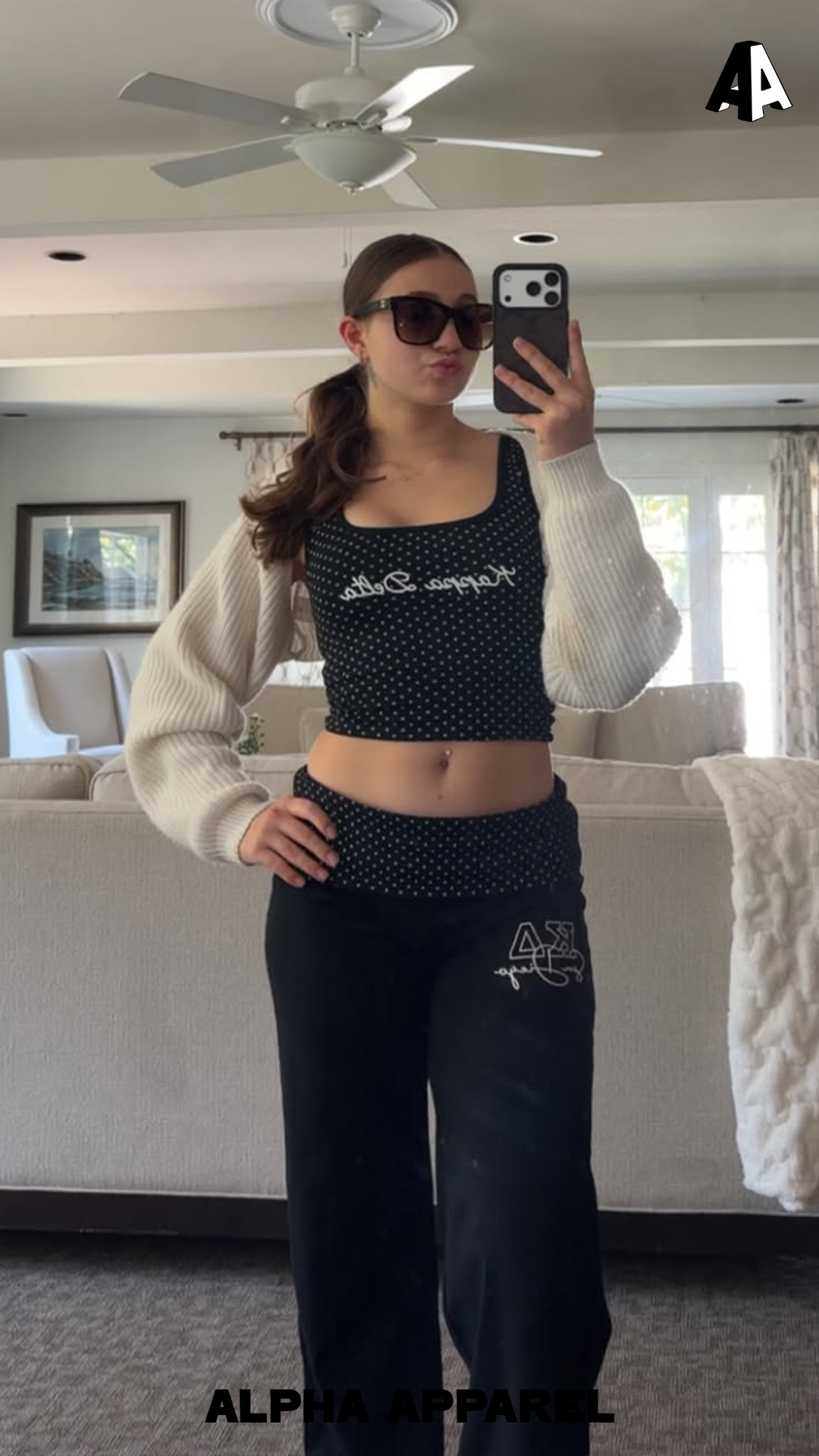 Foldover Yoga Pants worn 19