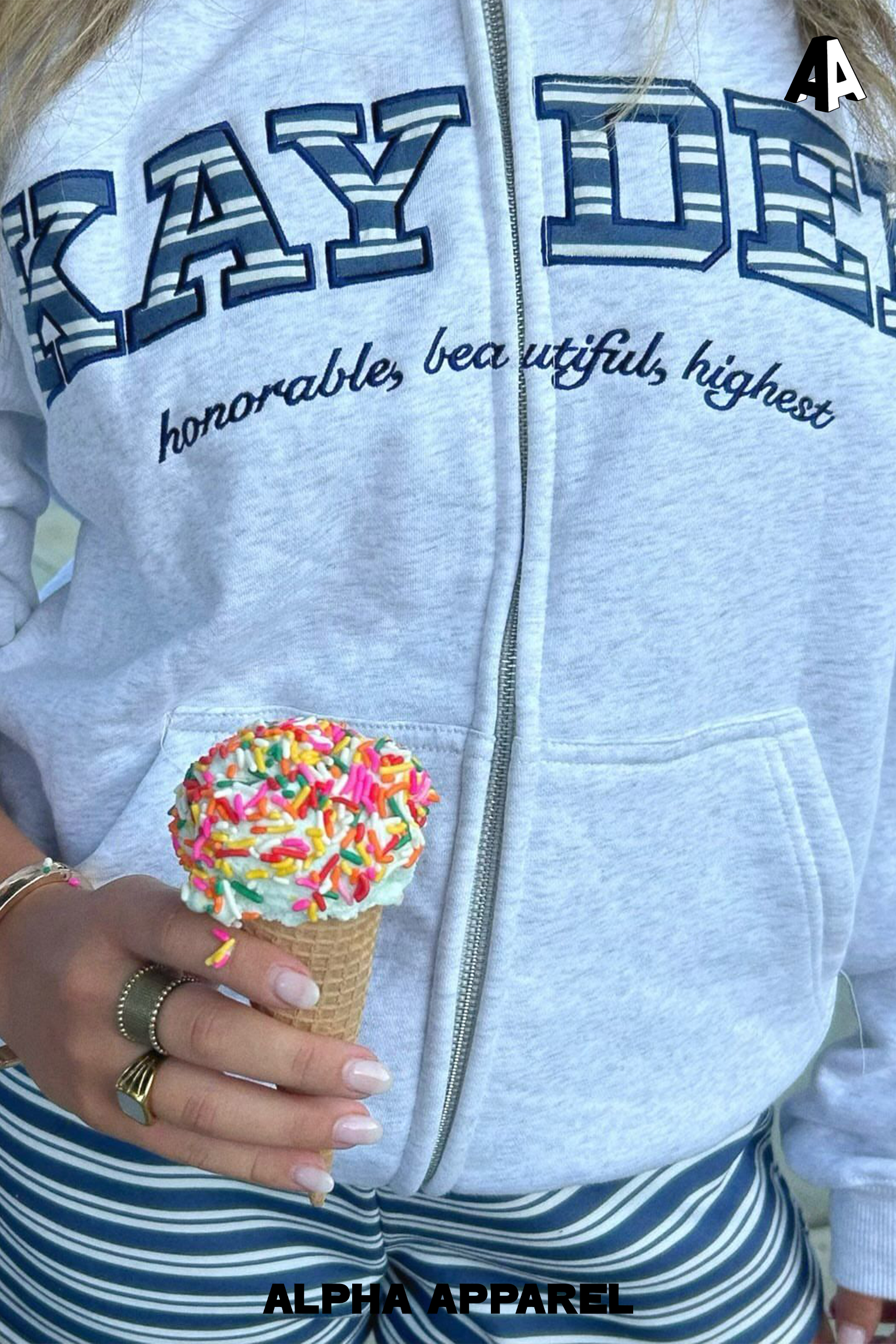 Zip-Up Sweatshirt worn 14