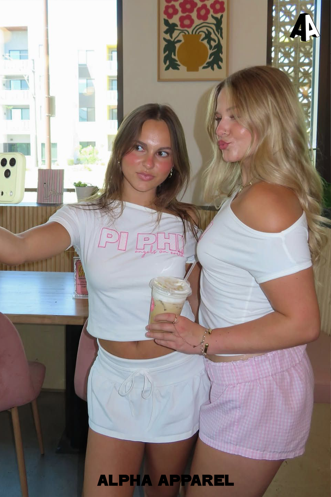 Off-Shoulder Cap Sleeve Tee worn 27