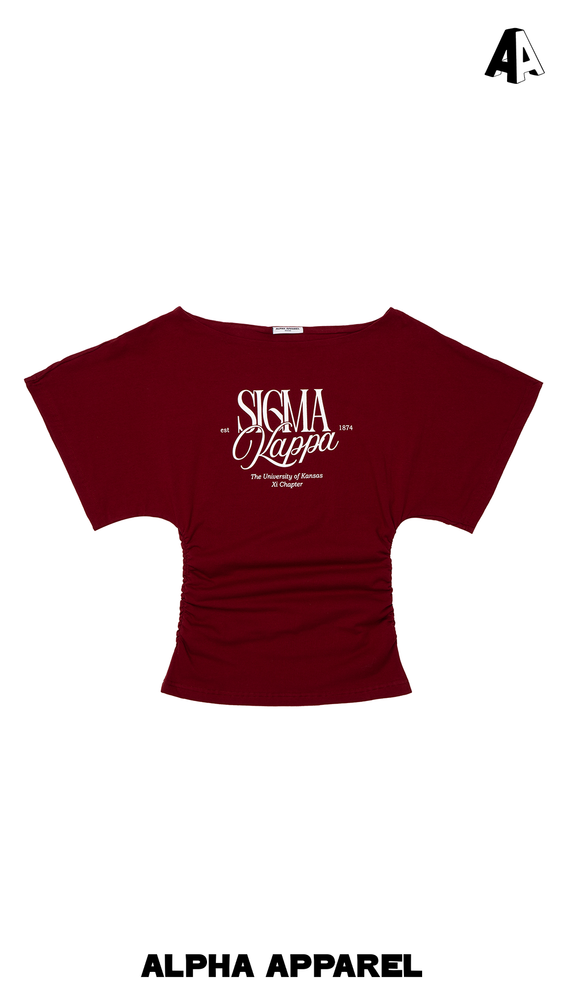 Off Shoulder Wide Sleeve Tee product shot 2