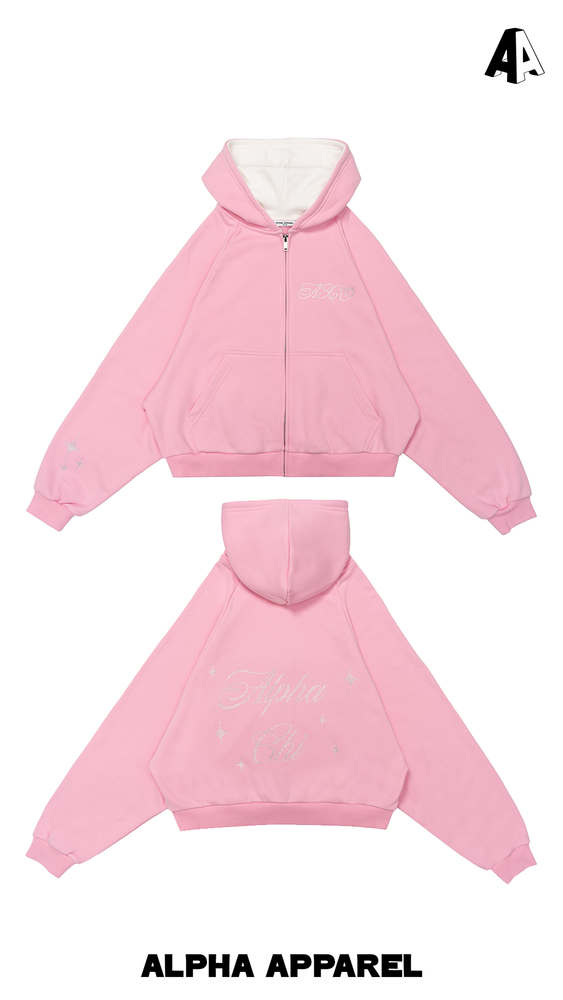 Cropped Zip-Up Sweatshirt product shot 3
