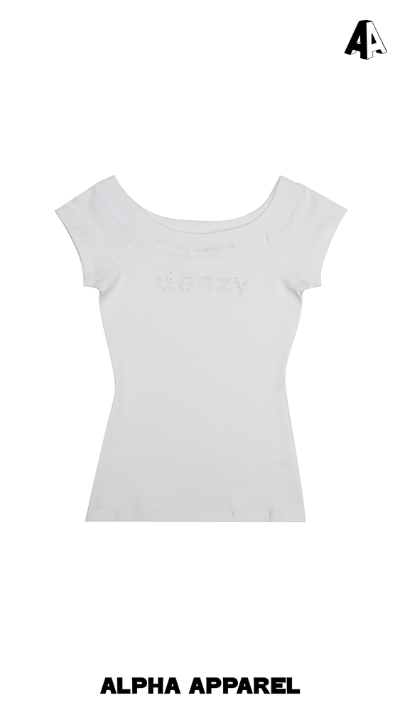 Wide Neck Raglan Baby Tee product shot 1