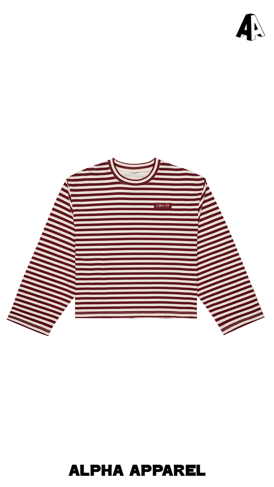 Wide Arm Cropped Long Sleeve Shirt product shot 2
