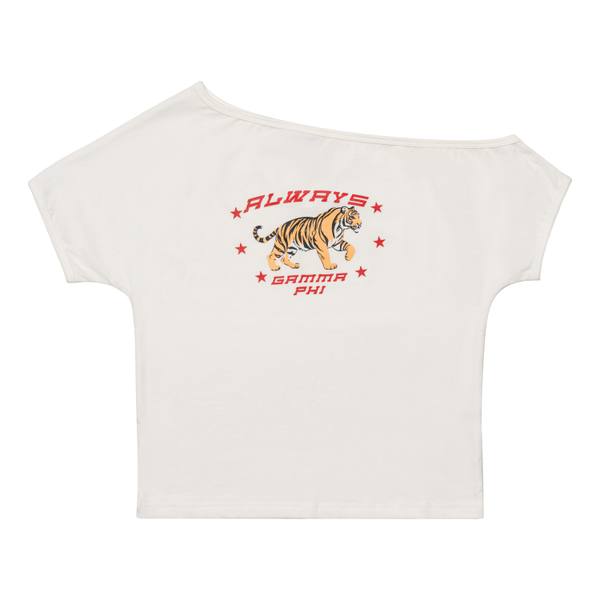 Off-Shoulder Cap Sleeve Tee product shot 10