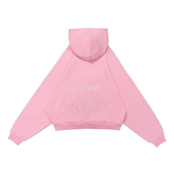 Cropped Zip-Up Sweatshirt product shot 3