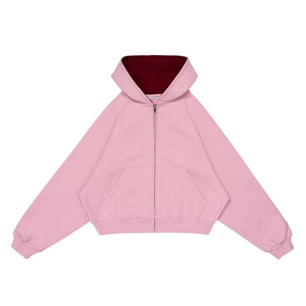 Cropped Zip-Up Sweatshirt product shot 1